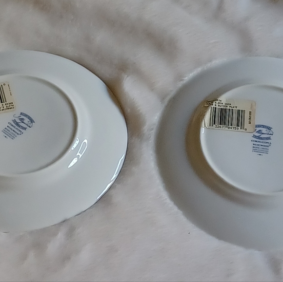 Wedgwood Cornucopia Set of 2 Tea Plates 6" Bone China 1995 Made in England - Picture 7 of 7